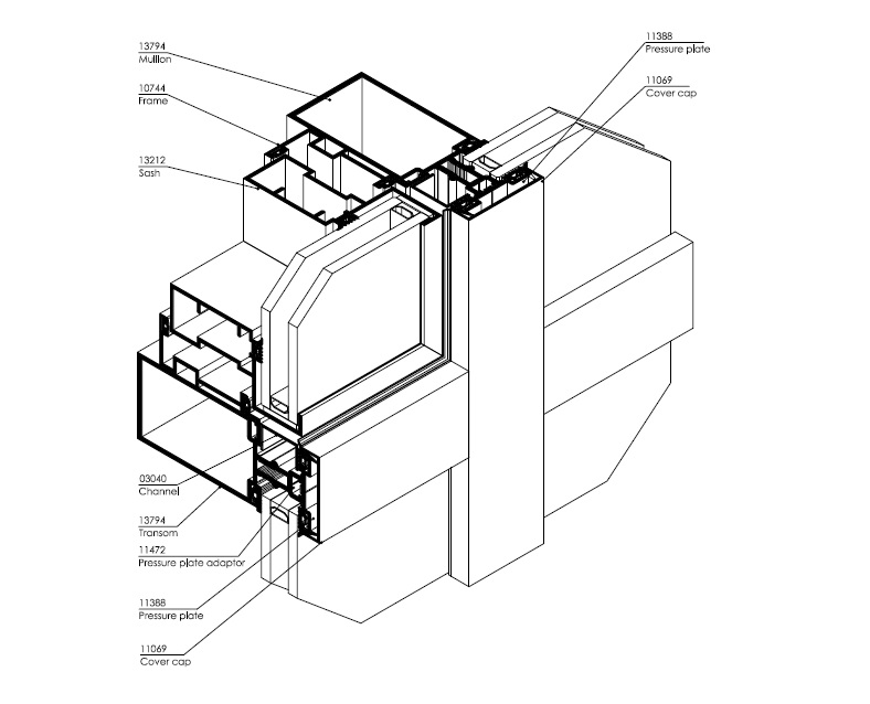 Curtain Wall 50mm
